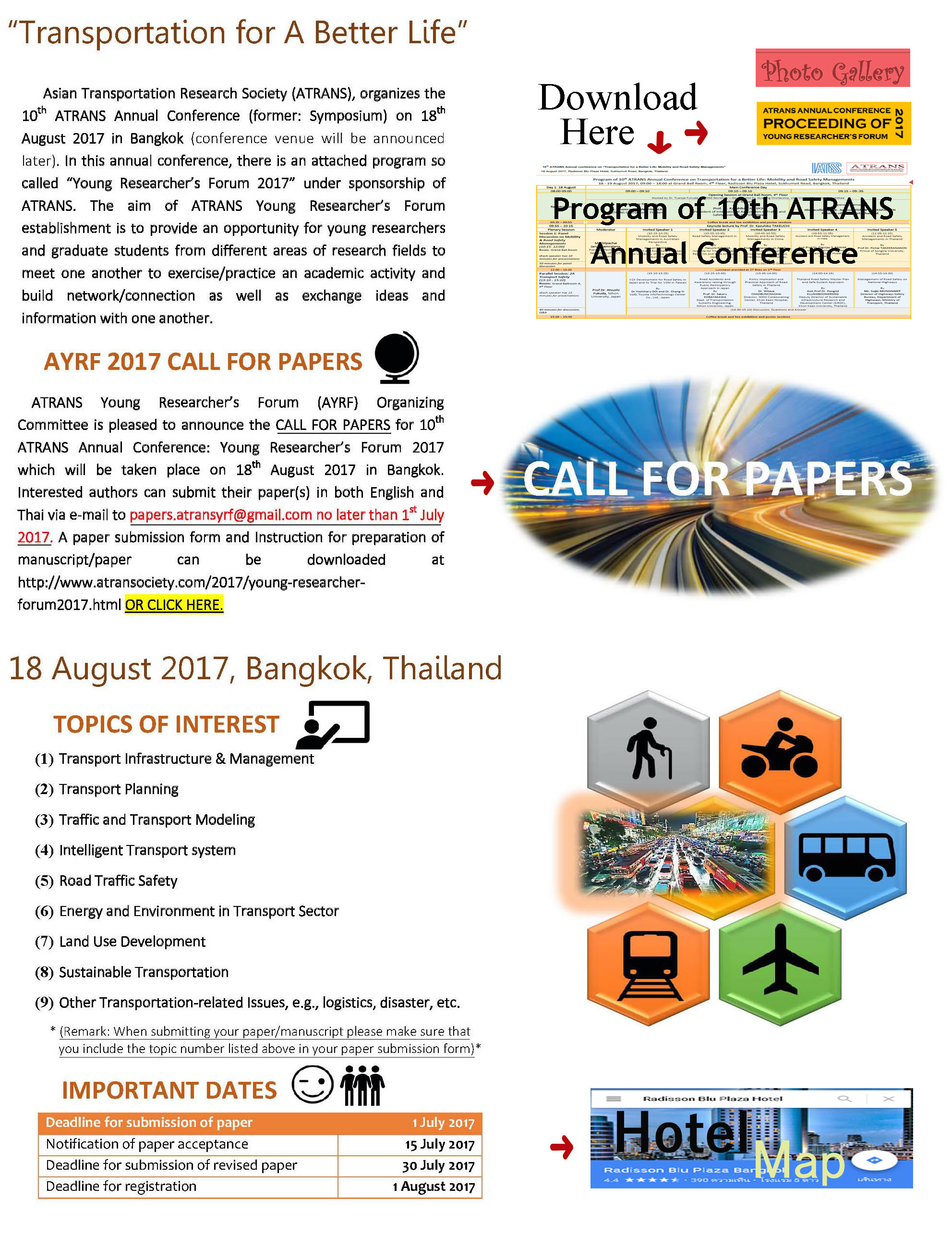 10th ATRANS ANNUAL CONFERENCE (SYMPOSIUM)